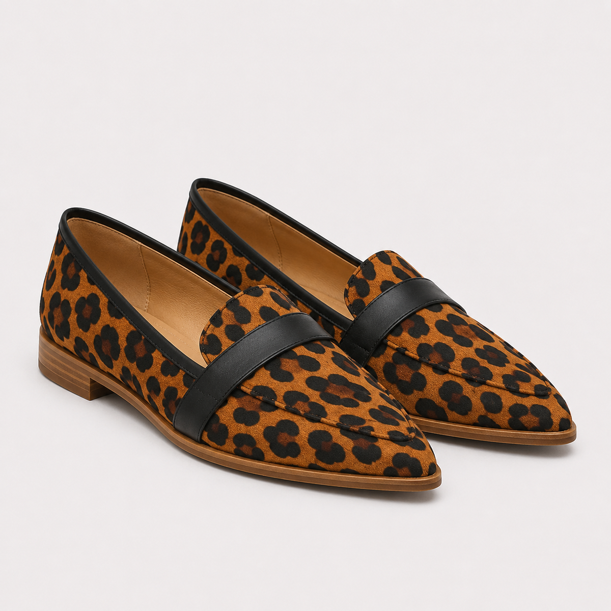 Pointed Toe Loafers, Heritage Slip-On Office Shoes