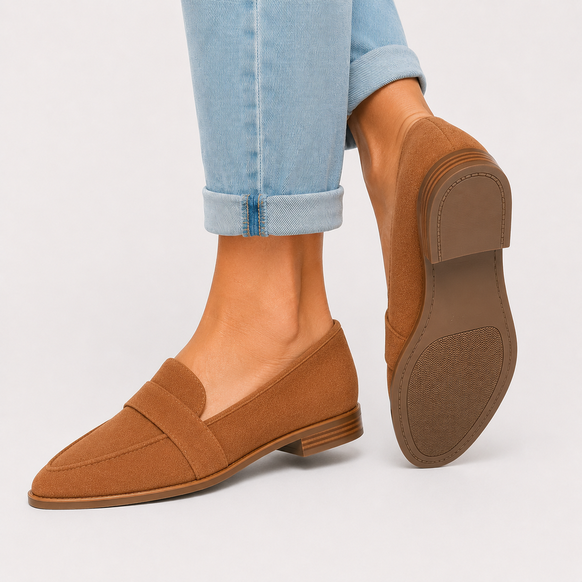 Pointed Toe Loafers, Heritage Slip-On Office Shoes