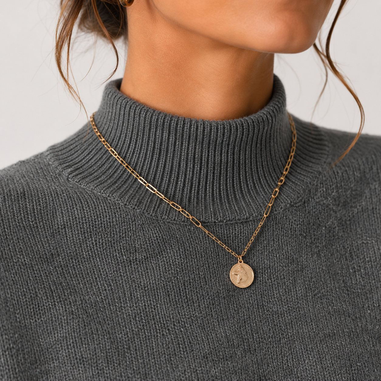 Soft Knit Turtleneck Pullover, Cozy Winter Layering Top