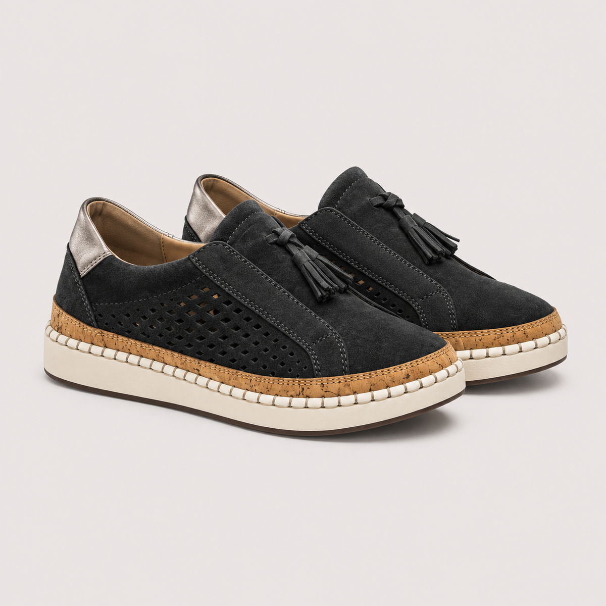 Slip-On Loafers, Lightweight Cushioned Walking Shoes
