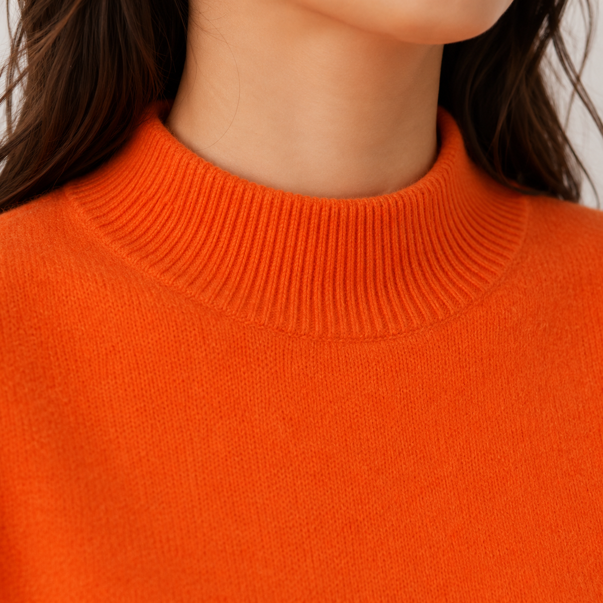 Cashmere Feel Knit Sweater, Lightweight Classic Fit