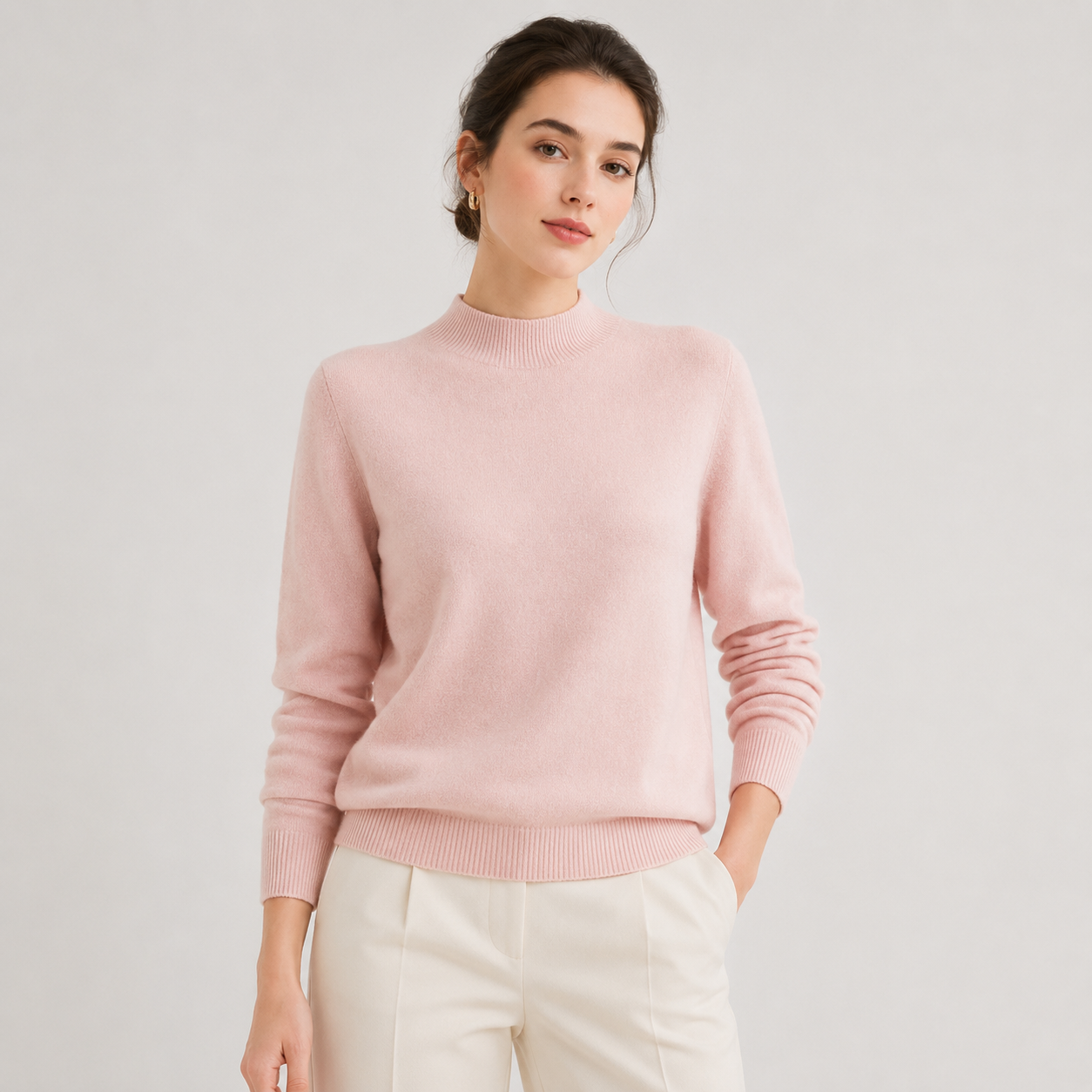 Lightweight Knit Sweater, Soft Classic Winter Jumper
