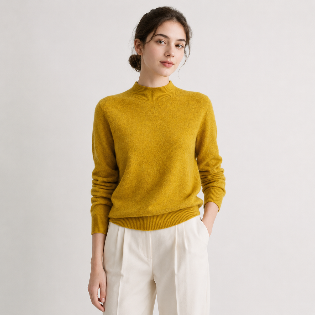 Lightweight Knit Sweater, Soft Classic Winter Jumper