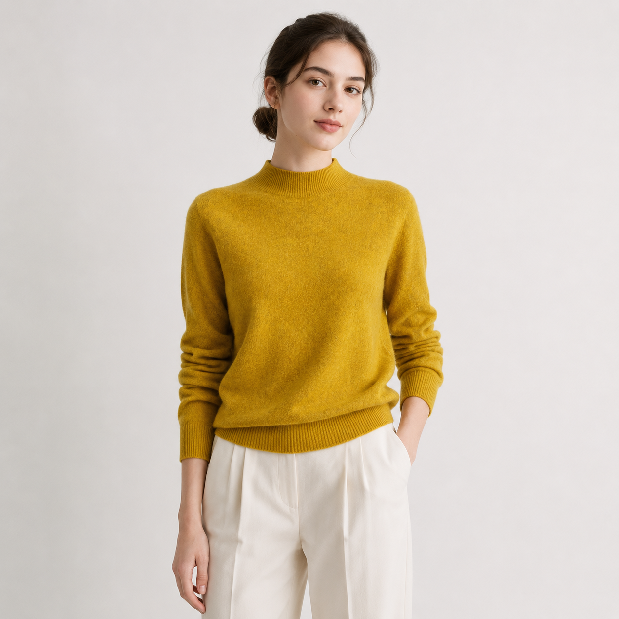 Lightweight Knit Sweater, Soft Classic Winter Jumper