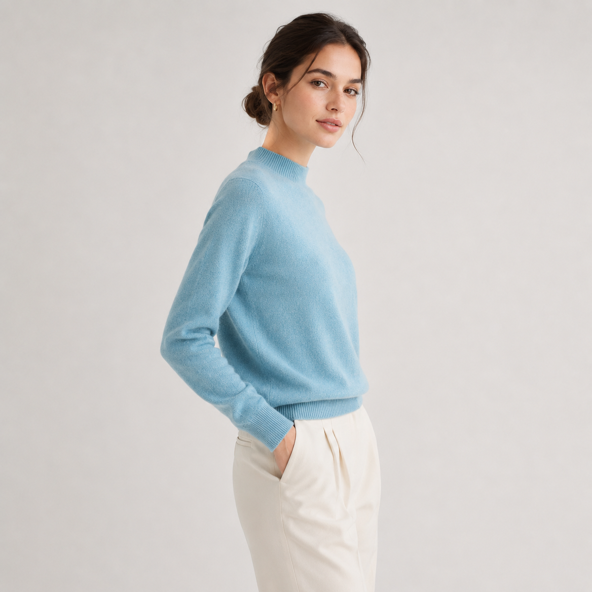 Lightweight Knit Sweater, Soft Classic Winter Jumper