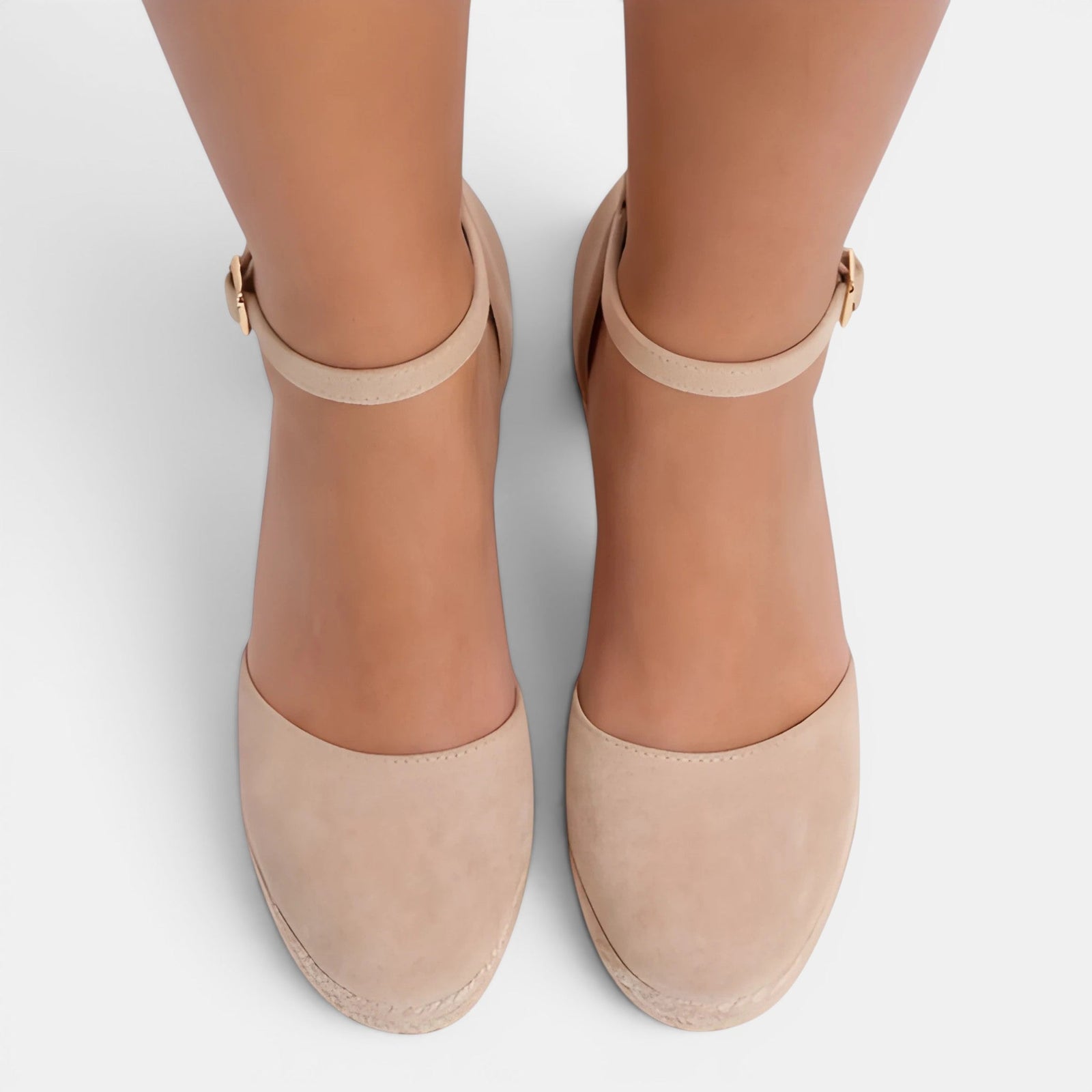 Closed Toe Wedge Sandals, Adjustable Ankle Strap Heel