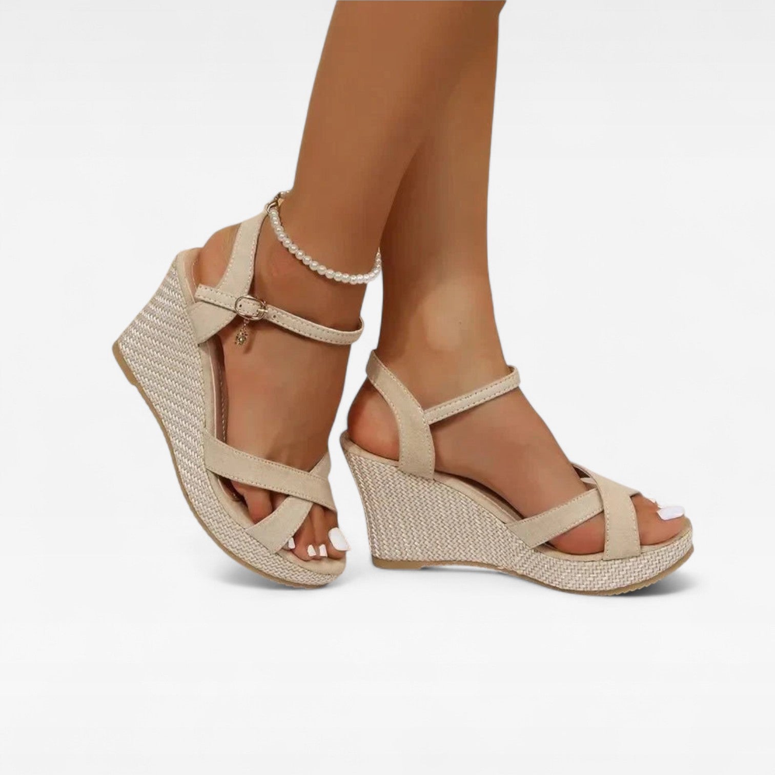 Espadrille Wedge Sandals, Platform Summer Heeled Shoes